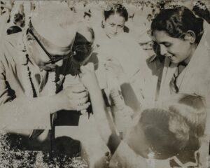 Governor of Assam Md. Fazal Ali being felicitated by vice president Usha